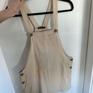 Beige/Tan Cotton Overalls